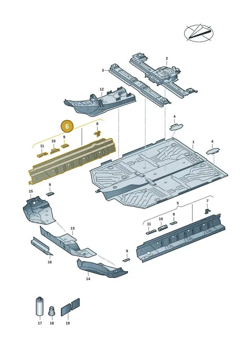 1EA801252A — SEAT Tavascan Cupra (2023-) diagram 11a803010, position 6