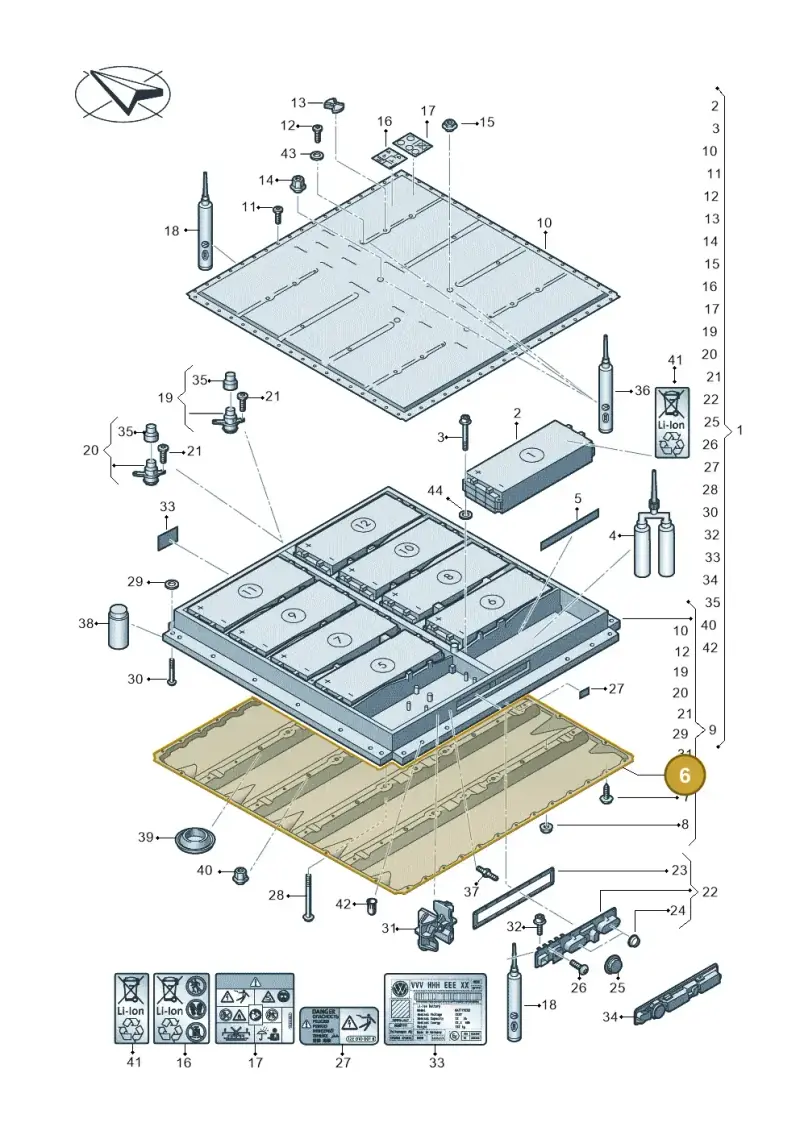 1EA801707E — SEAT EBoost CUPRA (2021-) diagram 062915050, position 6