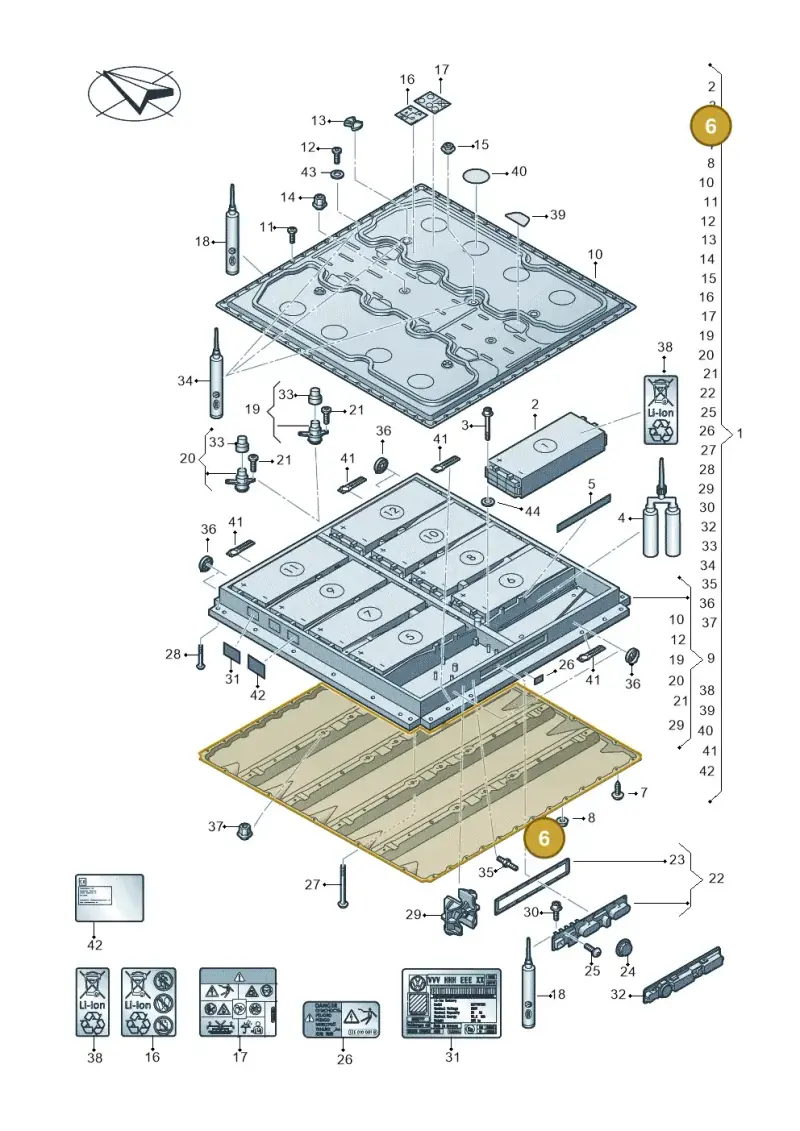 1EA801707E — SEAT EBoost CUPRA (2021-) diagram 063915050, position 6