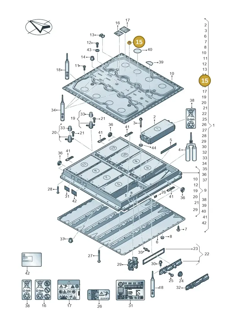 1EA802132C — SEAT EBoost CUPRA (2021-) diagram 063915050, position 15