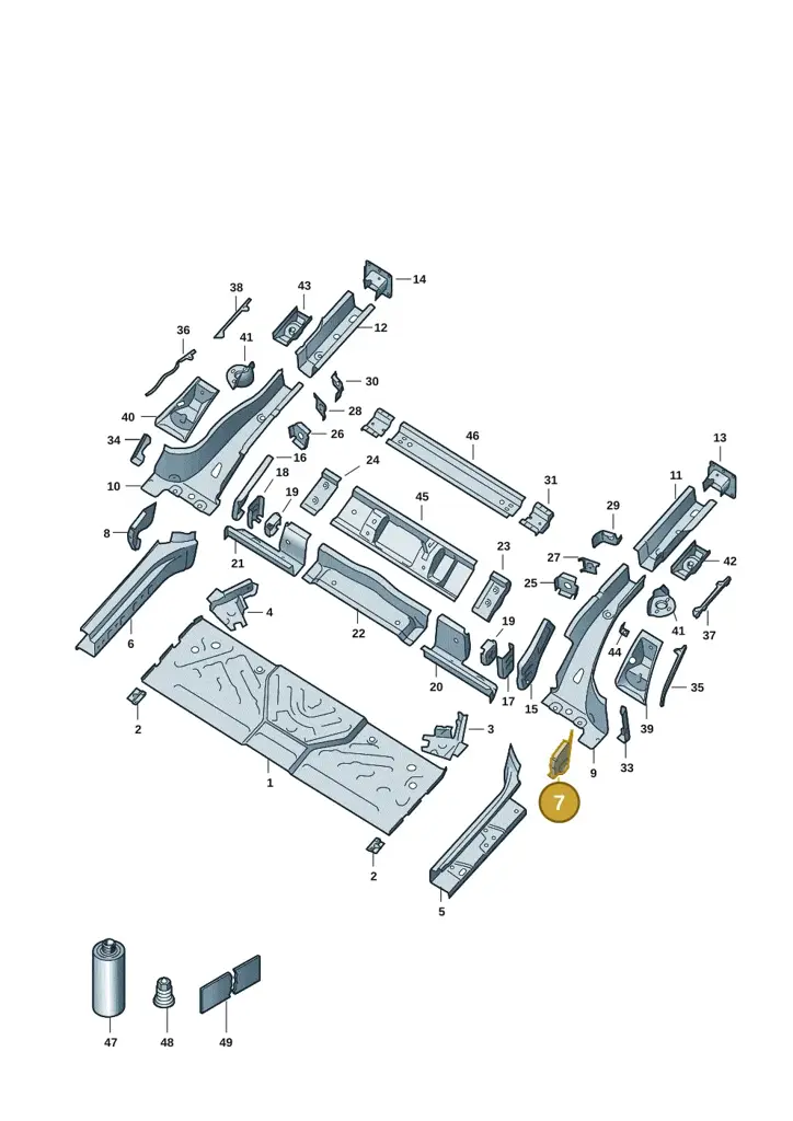 1EA802133 — SEAT EBoost CUPRA (2021-) diagram 10a803020, position 7