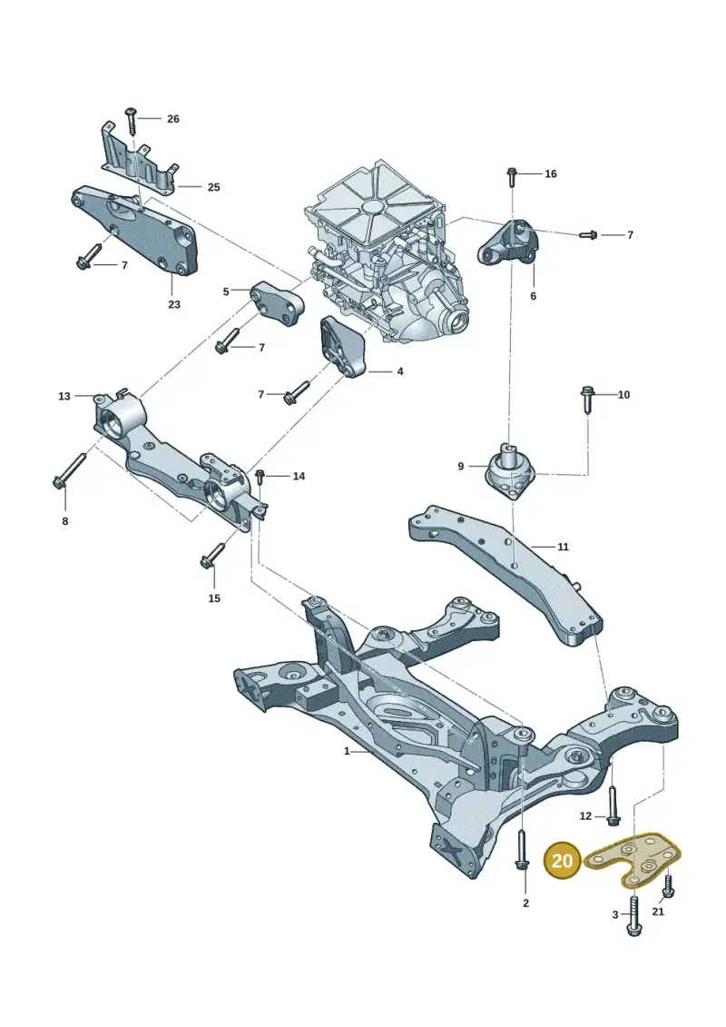 1EA802150A — SEAT Tavascan Cupra (2023-) diagram 89a199200, position 20