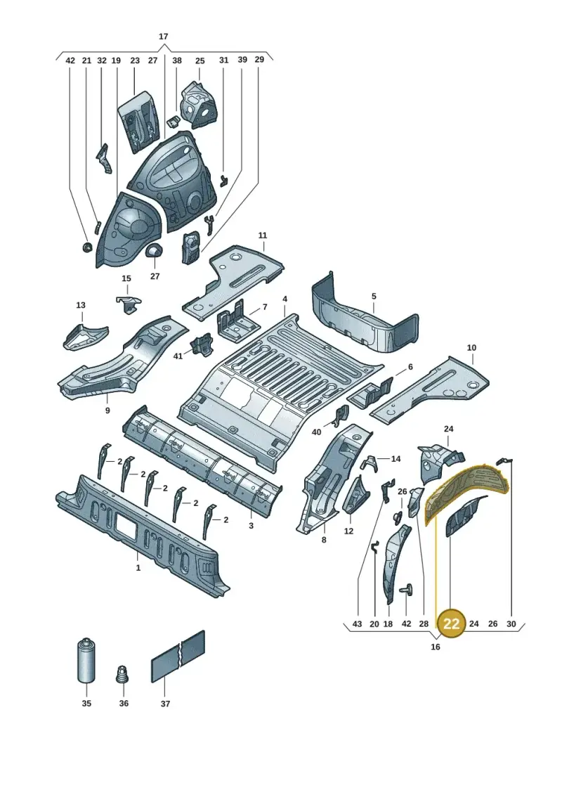 1EA802191 — SEAT Tavascan Cupra (2023-) diagram 11a803015, position 22