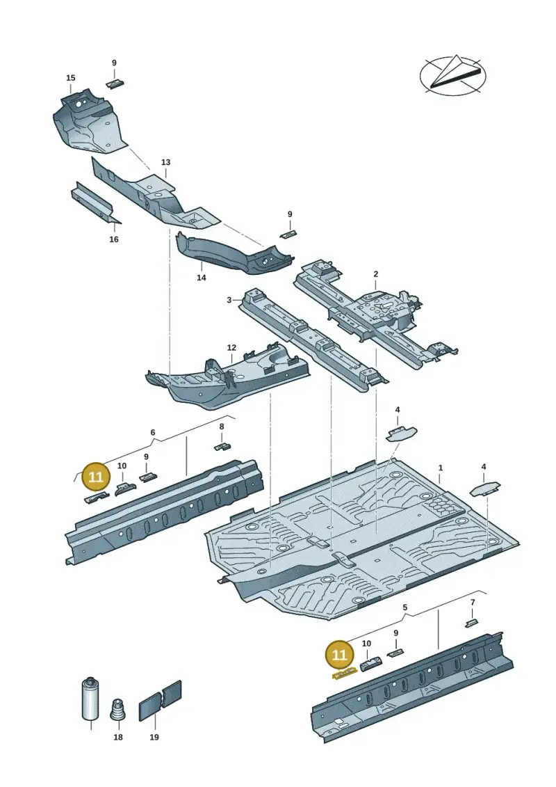 1EA802307 — SEAT EBoost CUPRA (2021-) diagram 10a803010, position 11