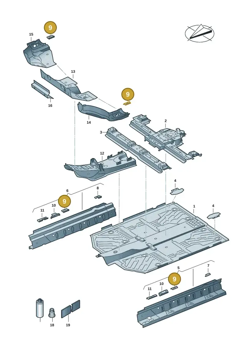 1EA802311 — SEAT EBoost CUPRA (2021-) diagram 10a803010, position 9