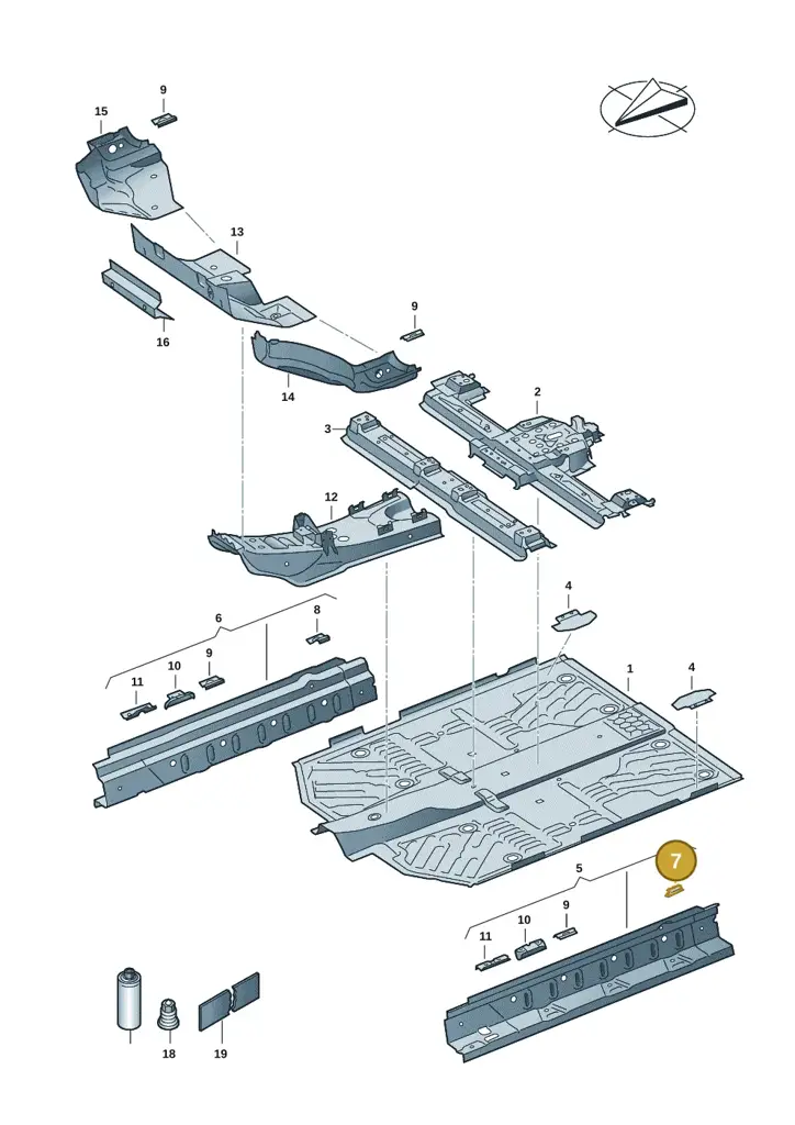 1EA802311A — SEAT EBoost CUPRA (2021-) diagram 10a803010, position 7