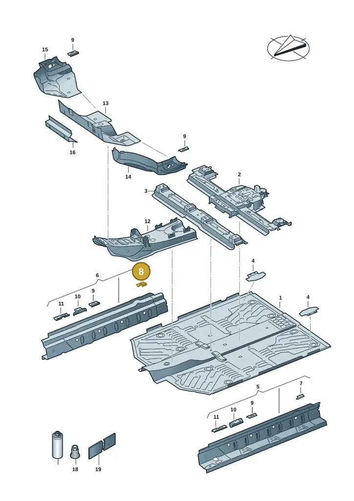 1EA802312 — SEAT EBoost CUPRA (2021-) diagram 10a803010, position 8