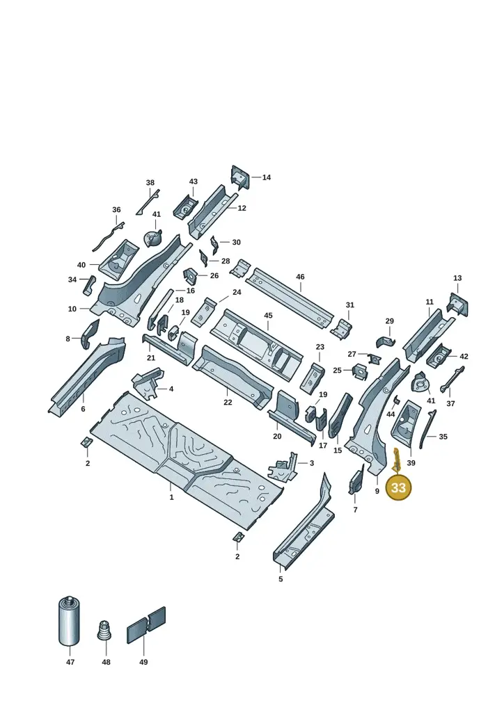 1EA802397 — SEAT EBoost CUPRA (2021-) diagram 10a803020, position 33