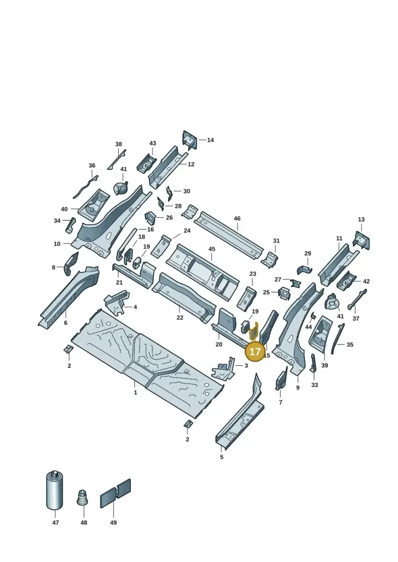 1EA802491 — SEAT EBoost CUPRA (2021-) diagram 10a803020, position 17