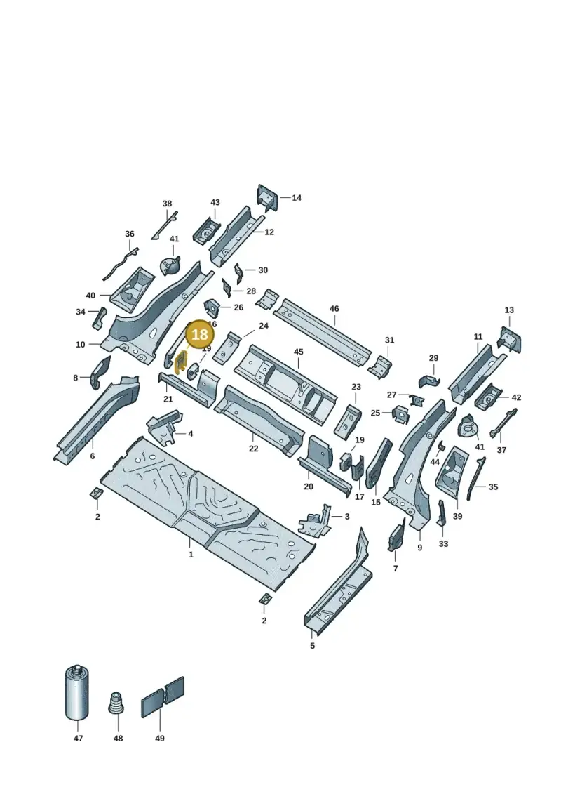 1EA802492 — SEAT EBoost CUPRA (2021-) diagram 10a803020, position 18