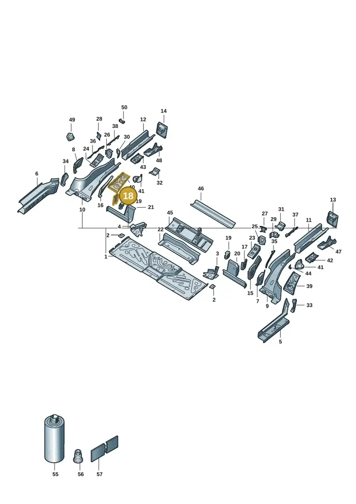 1EA802492 — SEAT Tavascan Cupra (2023-) diagram 11a803020, position 18