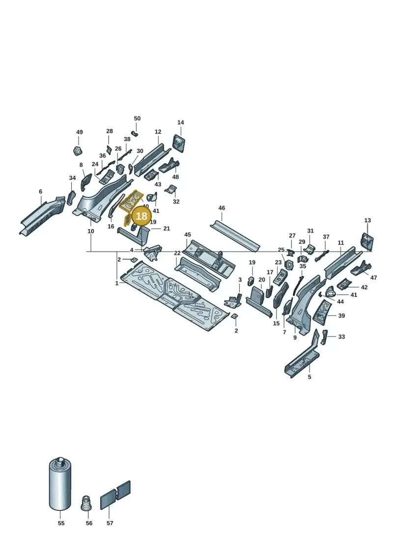 1EA802492 — SEAT Tavascan Cupra (2023-) diagram 11a803020, position 18