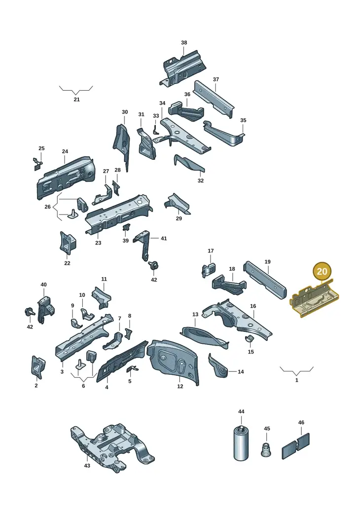 1EA802507 — SEAT EBoost CUPRA (2021-) diagram 10s803000, position 20