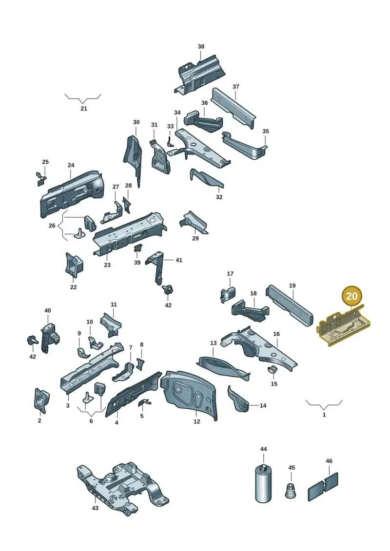 1EA802507 — SEAT EBoost CUPRA (2021-) diagram 10s803000, position 20
