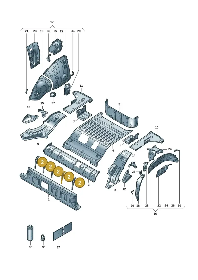 1EA802589 — SEAT EBoost CUPRA (2021-) diagram 10a803015, position 2