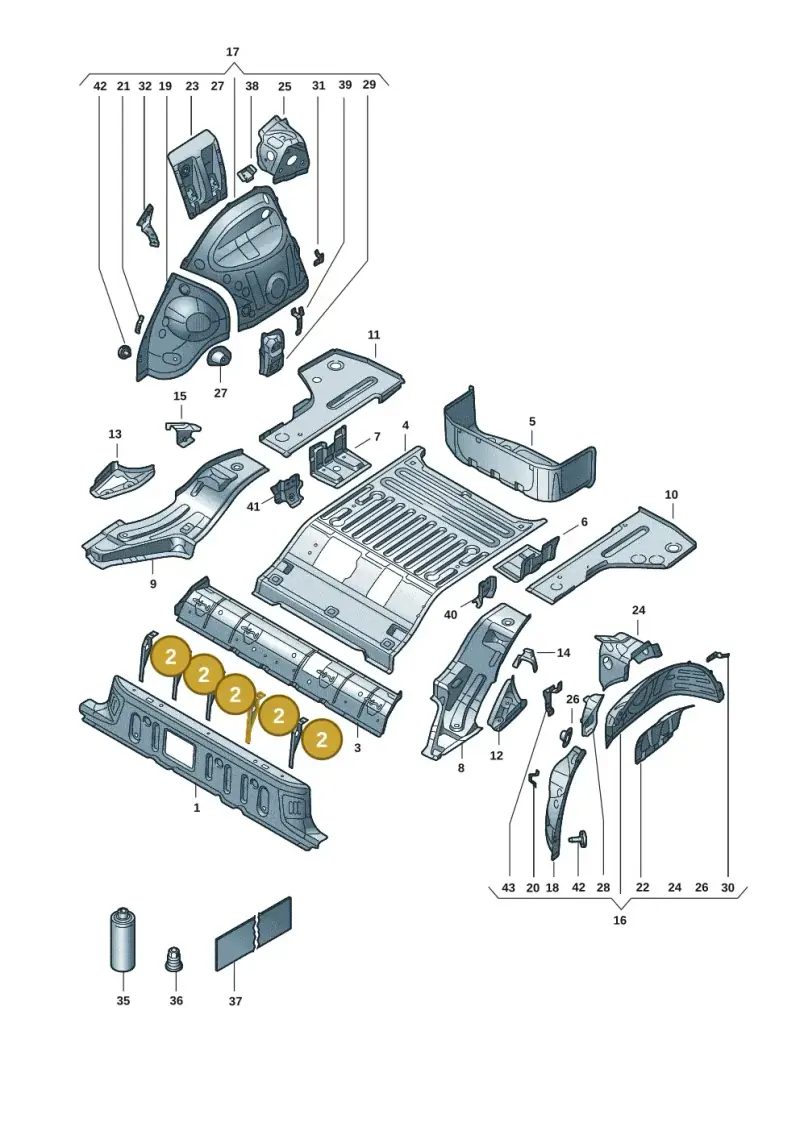 1EA802589 — SEAT Tavascan Cupra (2023-) diagram 11a803015, position 2
