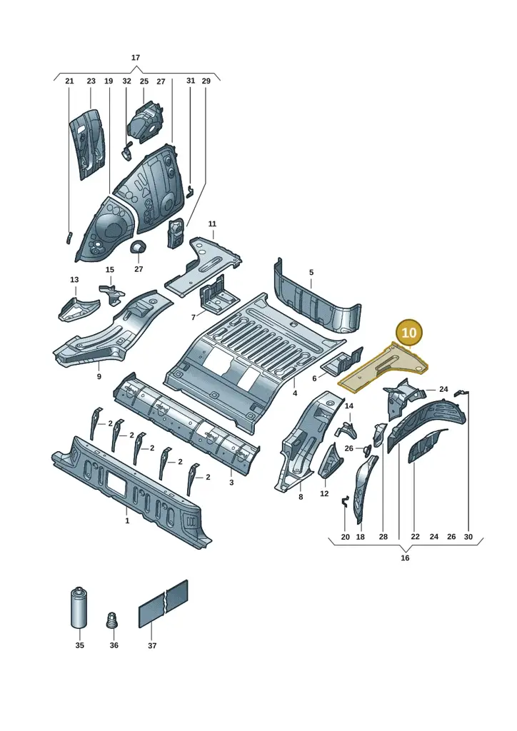 1EA802851 — SEAT EBoost CUPRA (2021-) diagram 10a803015, position 10