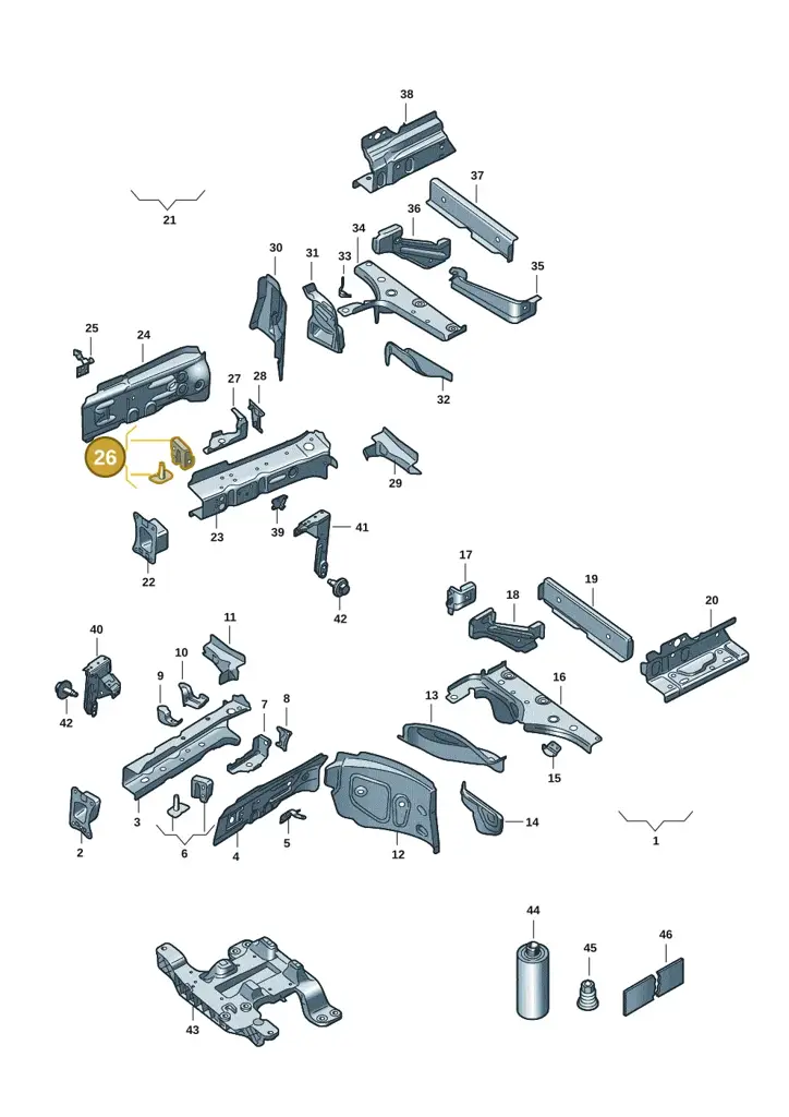 1EA803128A — SEAT Tavascan Cupra (2023-) diagram 10s803000, position 26
