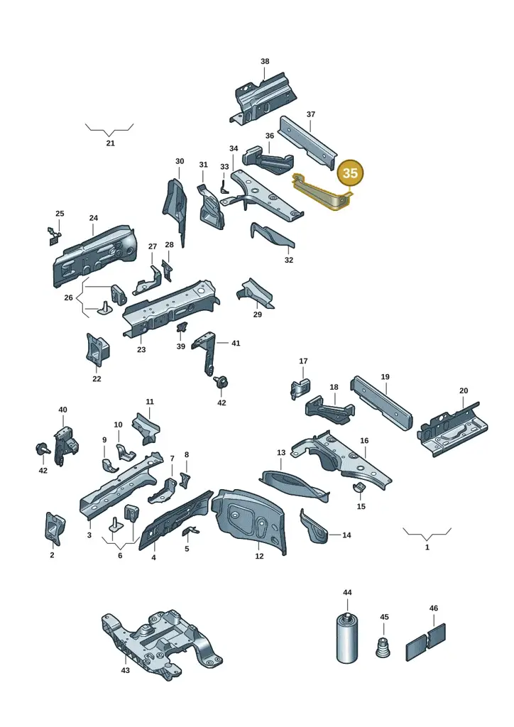 1EA803212 — SEAT Tavascan Cupra (2023-) diagram 10s803000, position 35