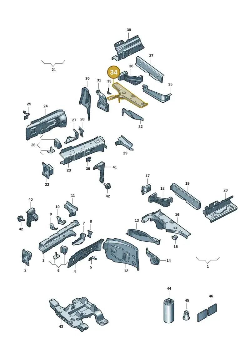 1EA803352E — SEAT EBoost CUPRA (2021-) diagram 10s803000, position 34
