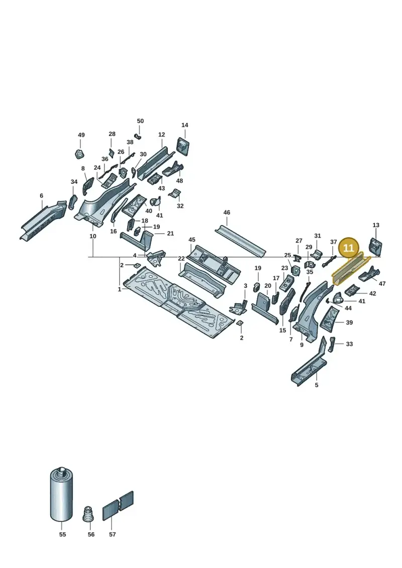 1EA803507A — SEAT Tavascan Cupra (2023-) diagram 11a803020, position 11