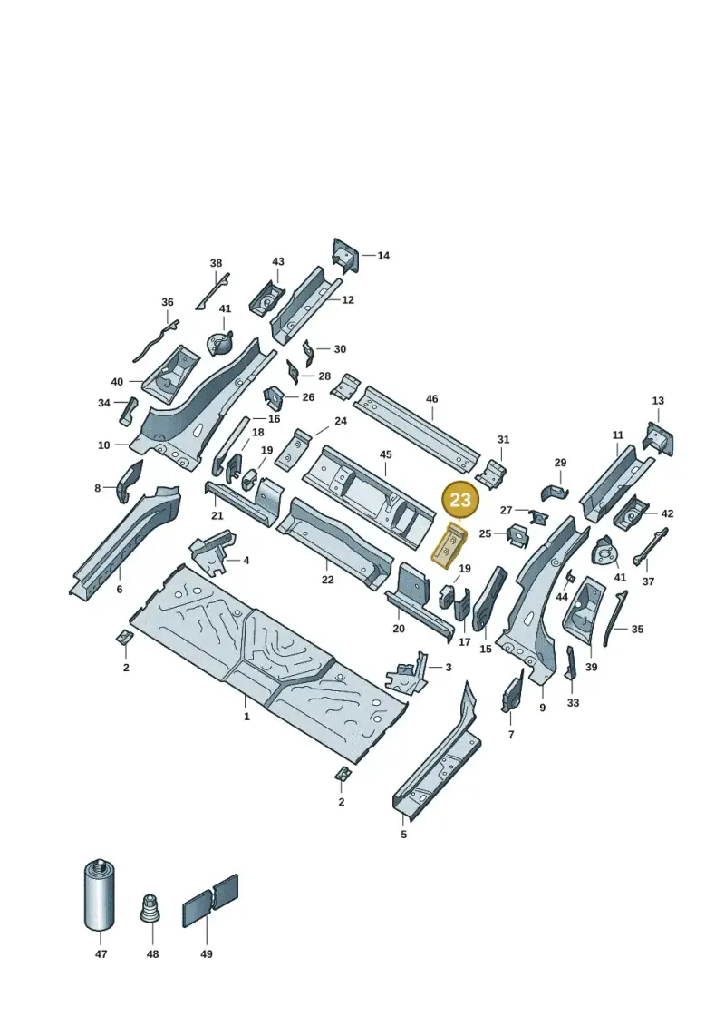 1EA803509 — SEAT EBoost CUPRA (2021-) diagram 10a803020, position 23