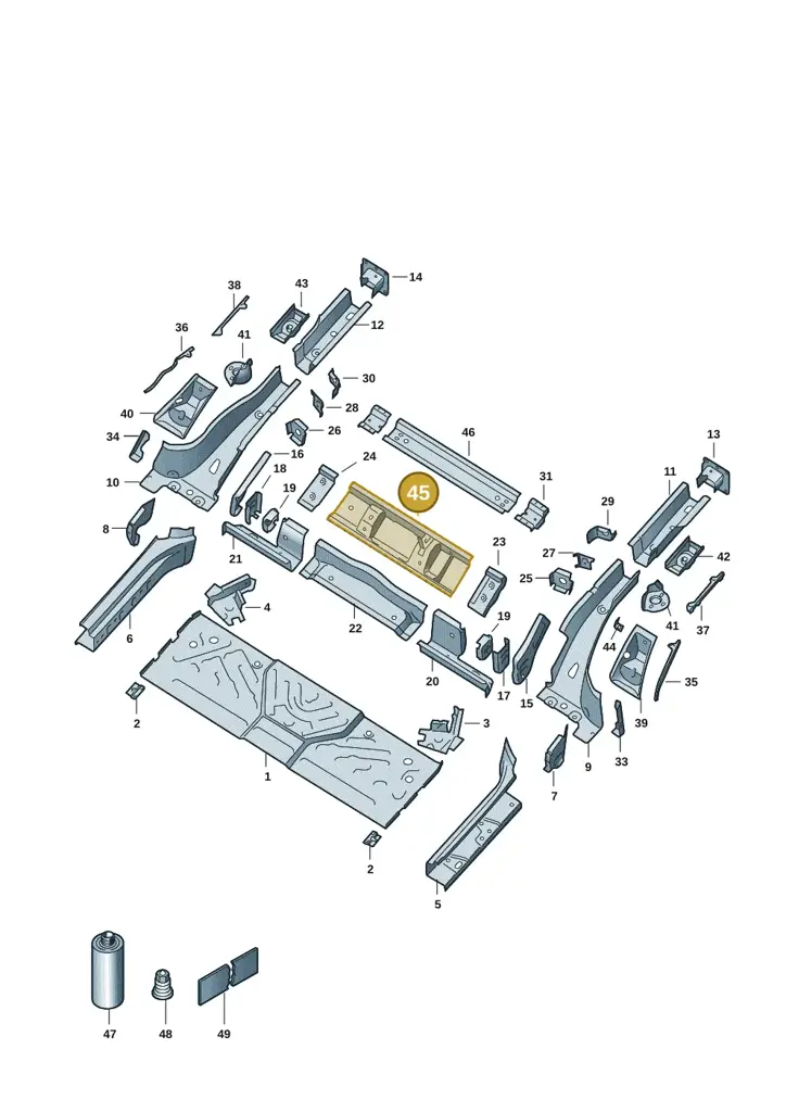 1EA803531 — SEAT EBoost CUPRA (2021-) diagram 10a803020, position 45