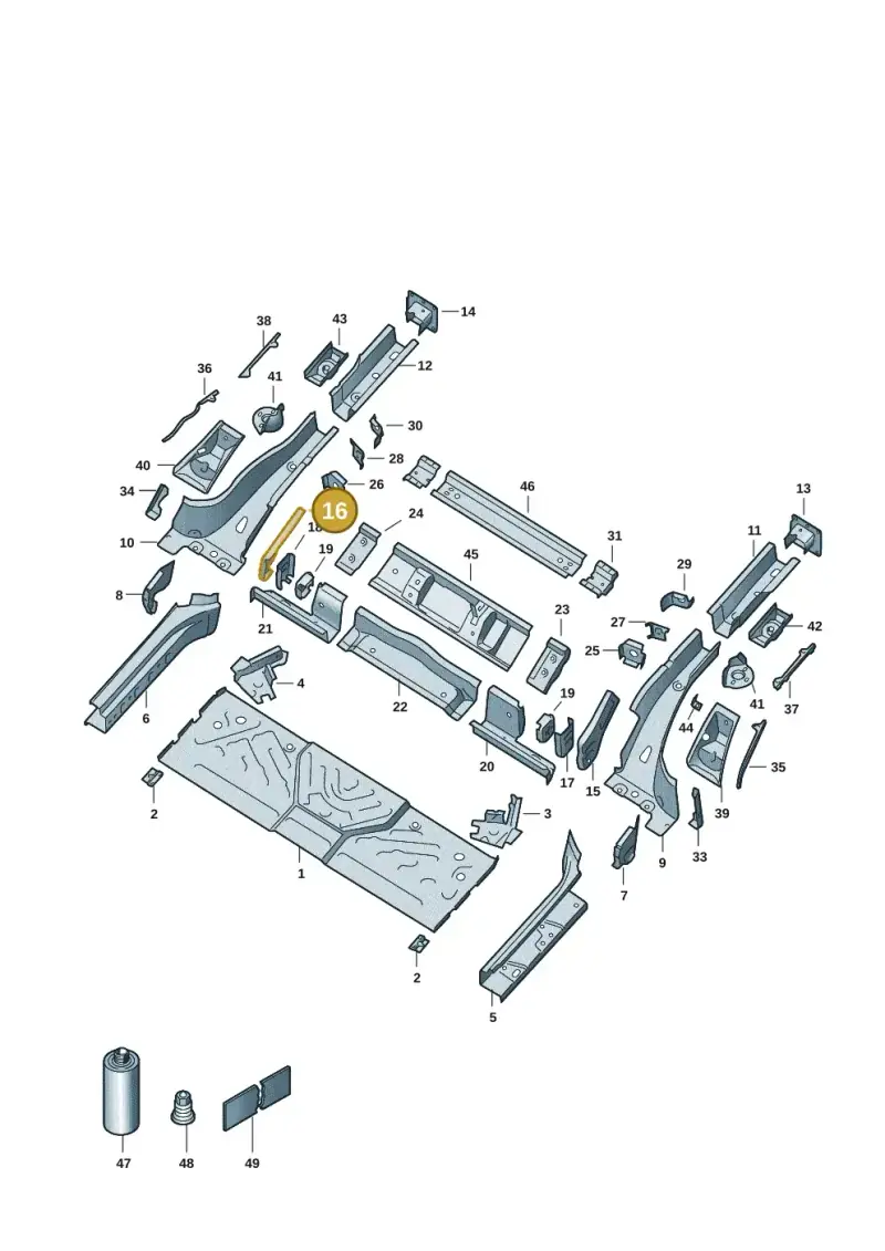 1EA803776 — SEAT EBoost CUPRA (2021-) diagram 10a803020, position 16