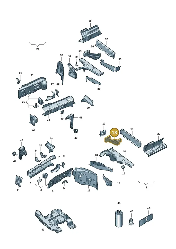 1EA803871 — SEAT Tavascan Cupra (2023-) diagram 10s803000, position 18