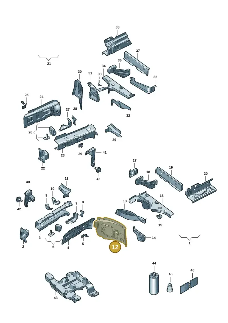 1EA804119 — SEAT EBoost CUPRA (2021-) diagram 10s803000, position 12