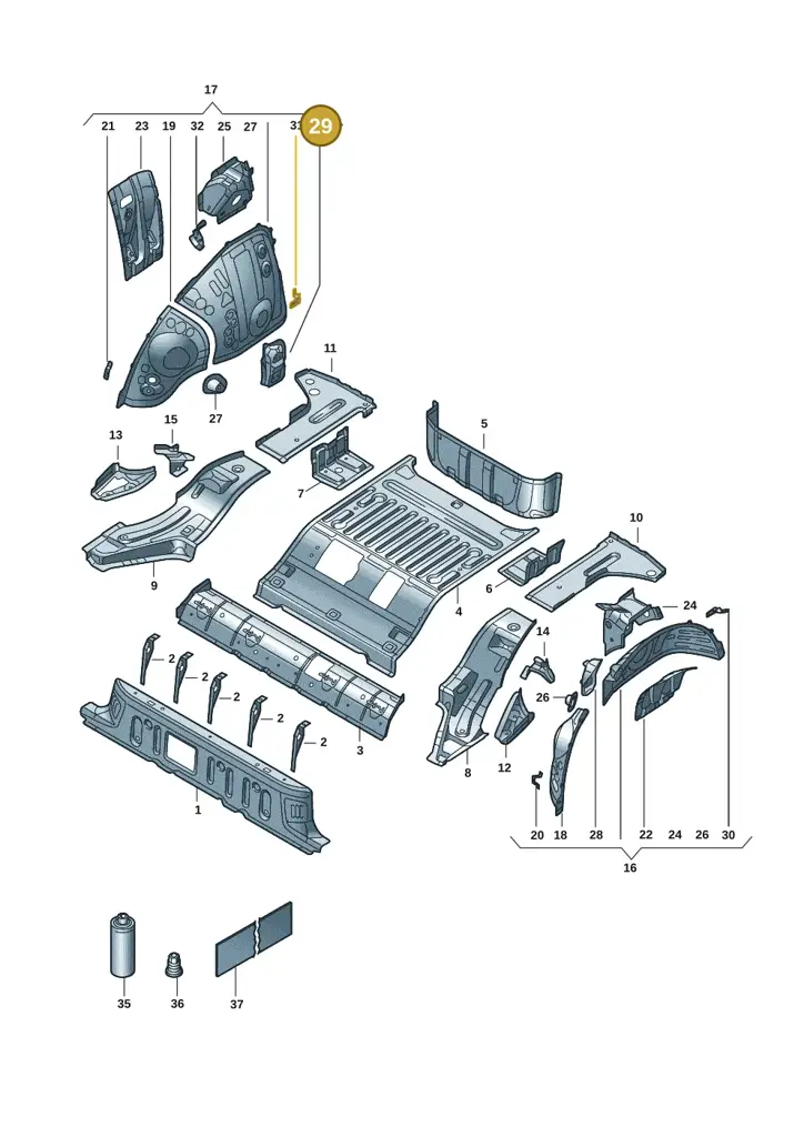 1EA804314 — SEAT EBoost CUPRA (2021-) diagram 10a803015, position 29