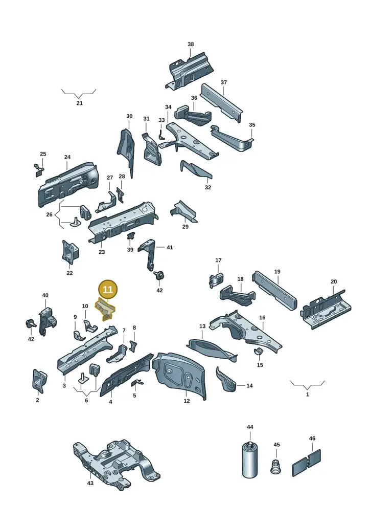 1EA804425E — SEAT Tavascan Cupra (2023-) diagram 10s803000, position 11