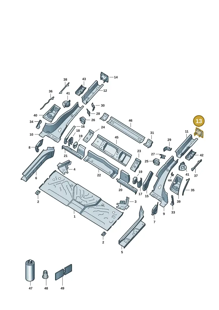 1EA804473 — SEAT EBoost CUPRA (2021-) diagram 10a803020, position 13