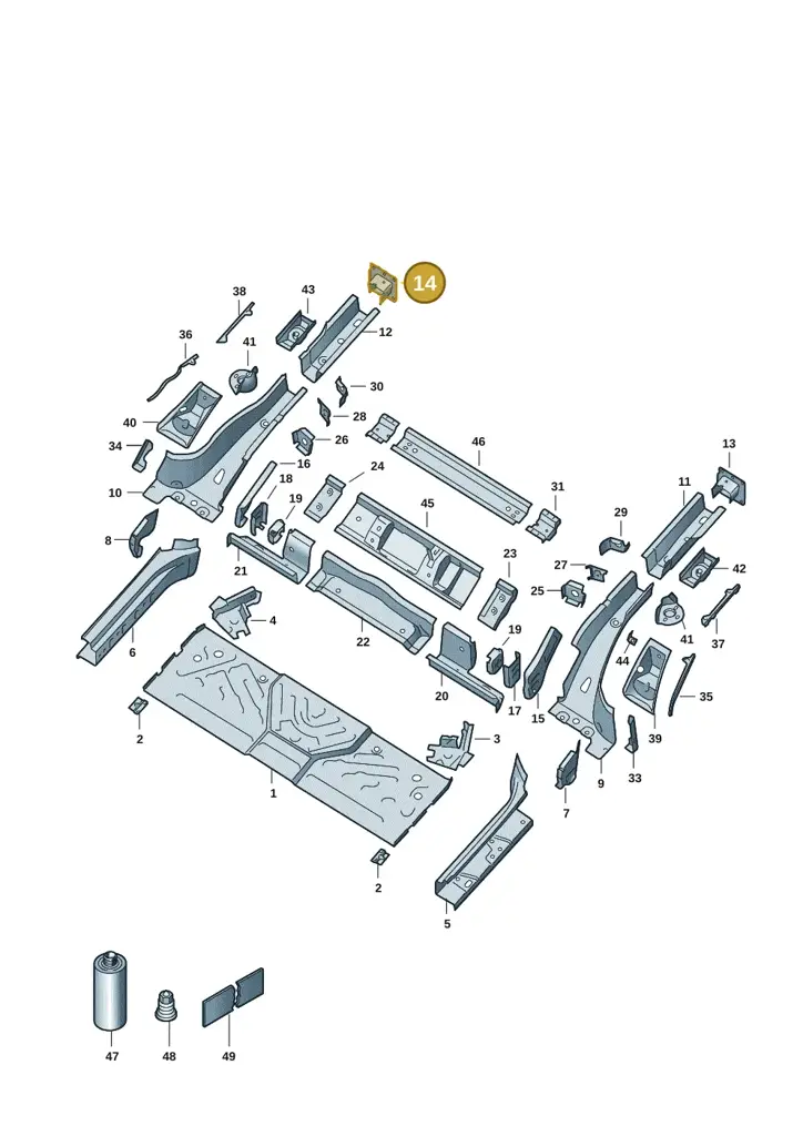 1EA804474 — SEAT EBoost CUPRA (2021-) diagram 10a803020, position 14