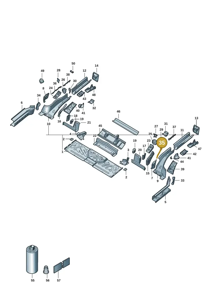 1EA804535 — SEAT Tavascan Cupra (2023-) diagram 11a803020, position 35