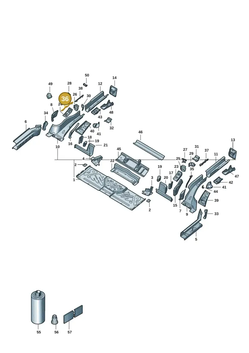 1EA804536 — SEAT Tavascan Cupra (2023-) diagram 11a803020, position 36