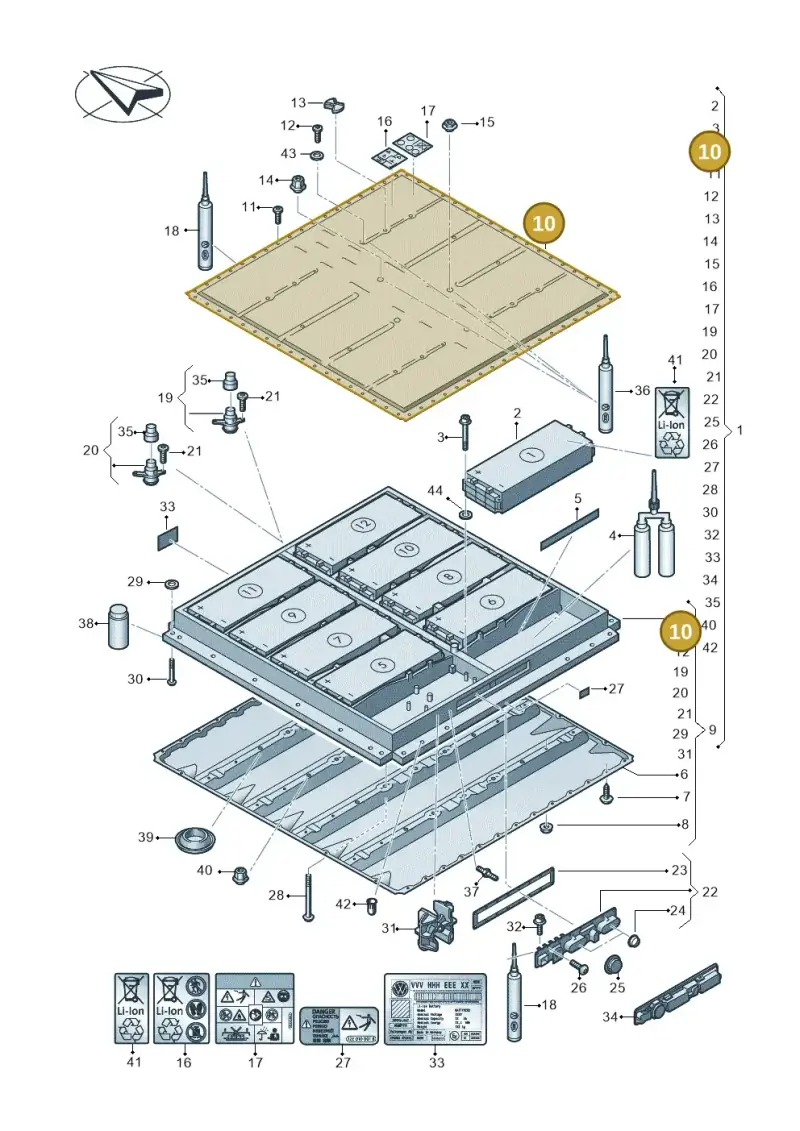 1EA804841AB — SEAT EBoost CUPRA (2021-) diagram 062915050, position 10