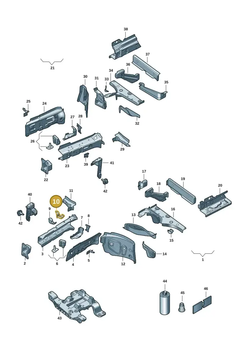1EA805454 — SEAT Tavascan Cupra (2023-) diagram 10s803000, position 10