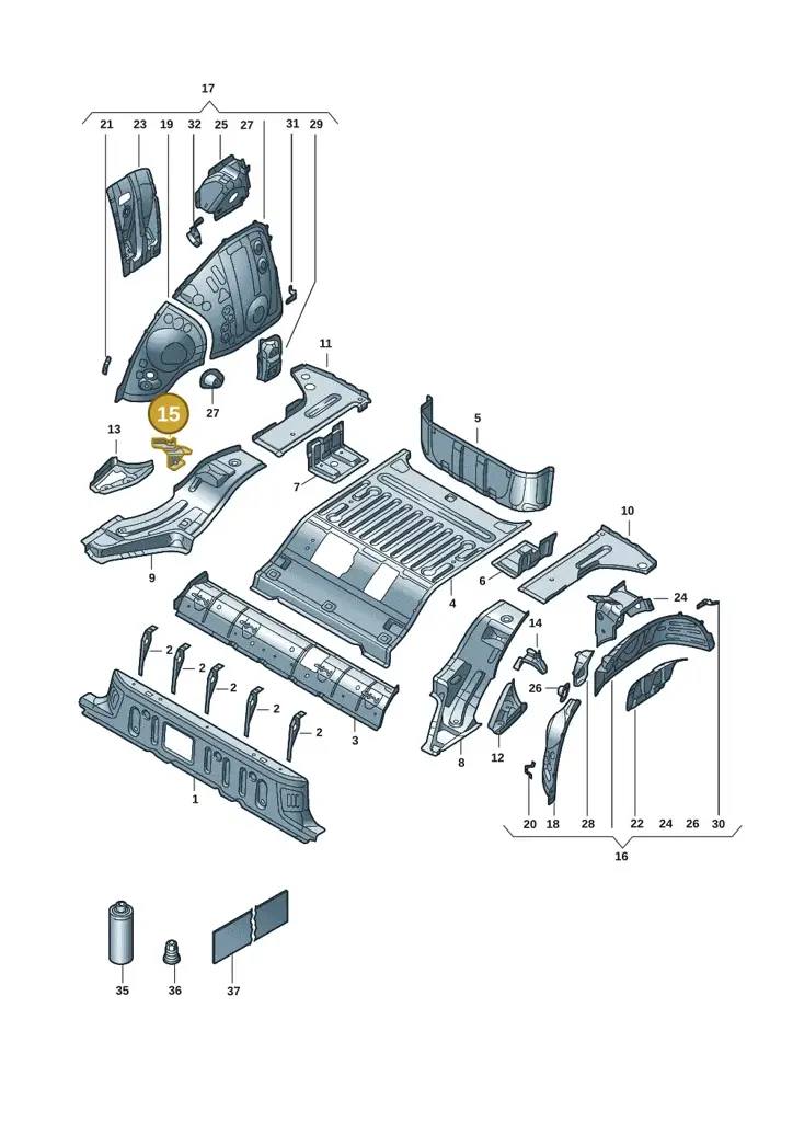 1EA809322 — SEAT EBoost CUPRA (2021-) diagram 10a803015, position 15