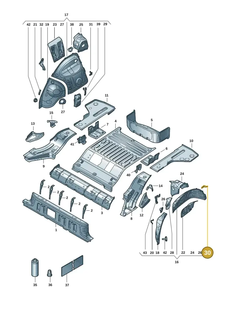 1EA813695 — SEAT Tavascan Cupra (2023-) diagram 11a803015, position 30