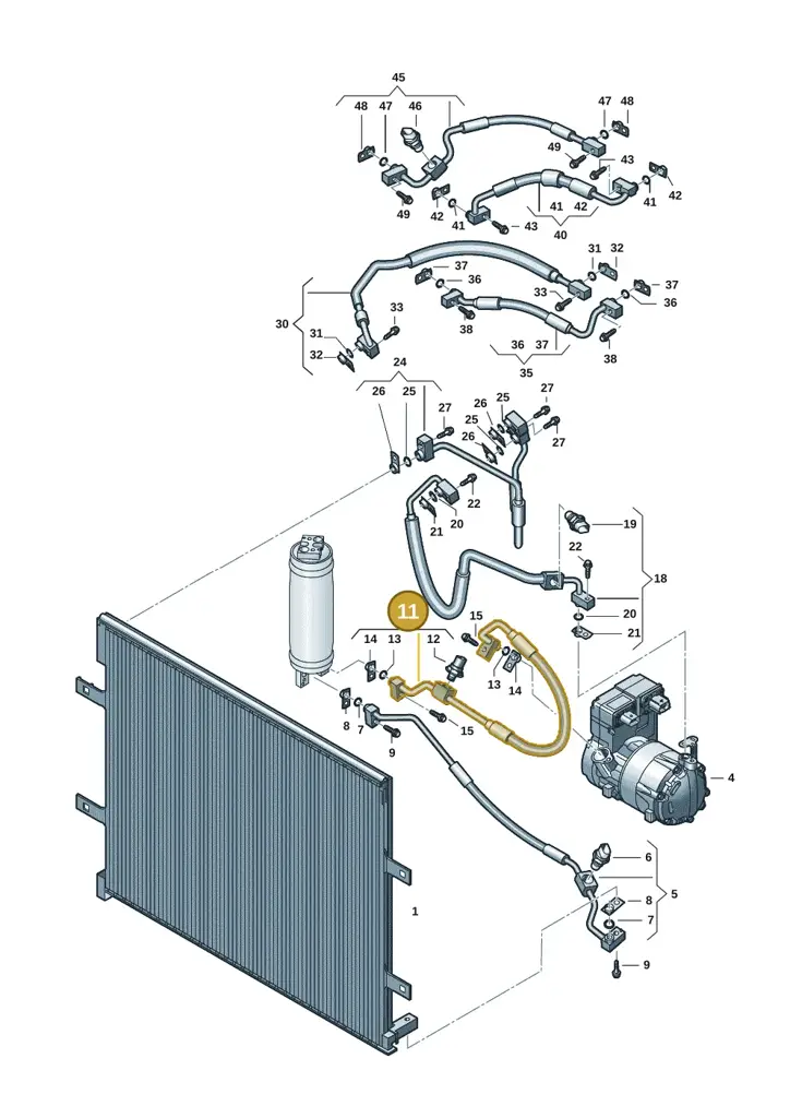 1EA816545M — SEAT EBoost CUPRA (2021-) diagram 10a260500, position 11