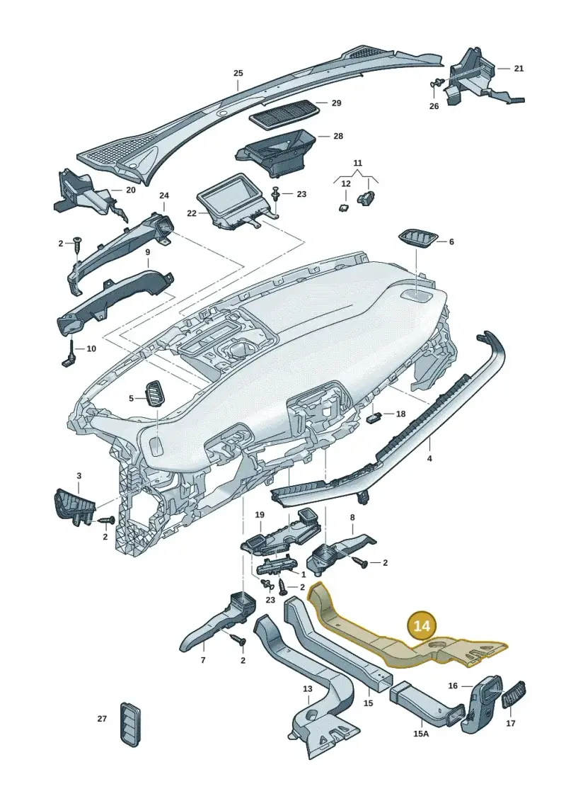1EA819802 — SEAT Tavascan Cupra (2023-) diagram 20h819300, position 14