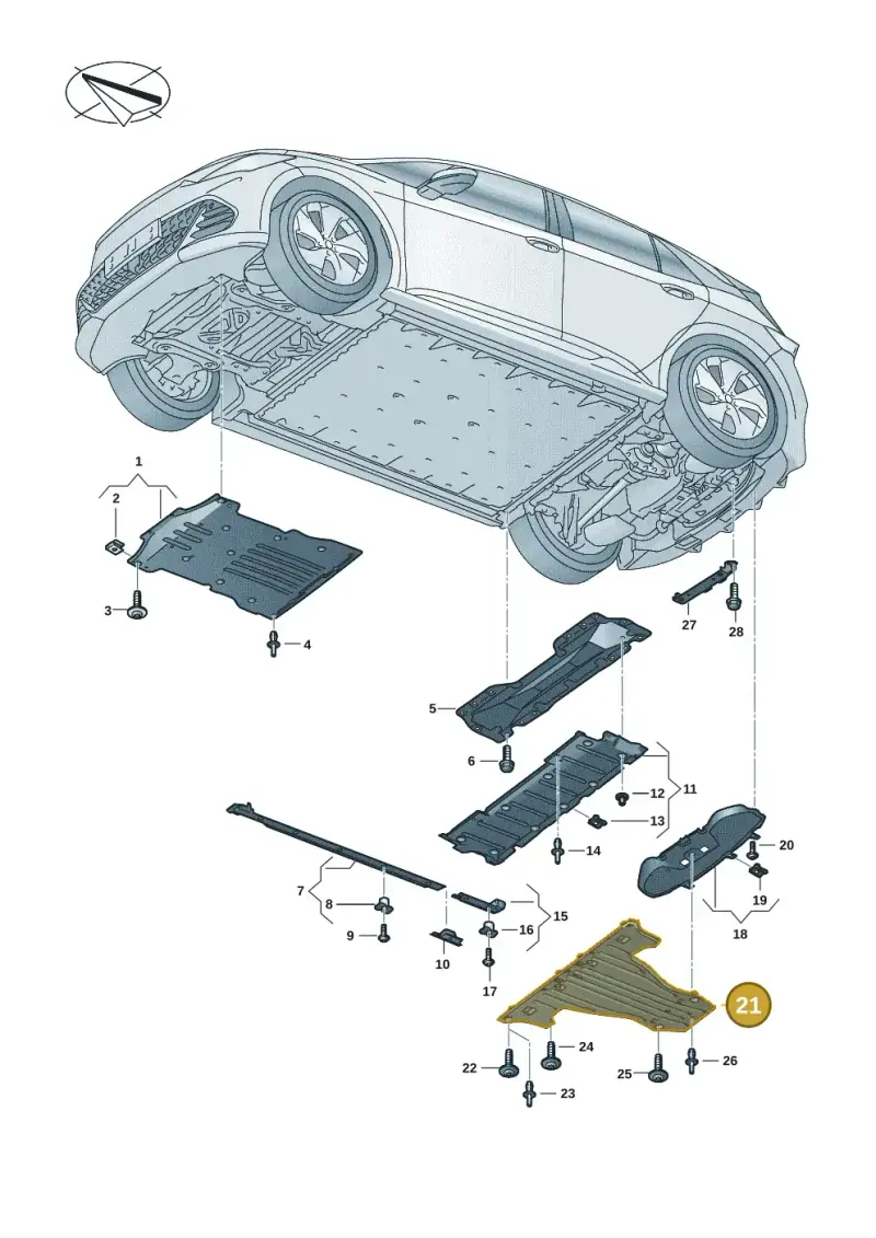 1EA825102D — SEAT EBoost CUPRA (2021-) diagram 10s825000, position 21