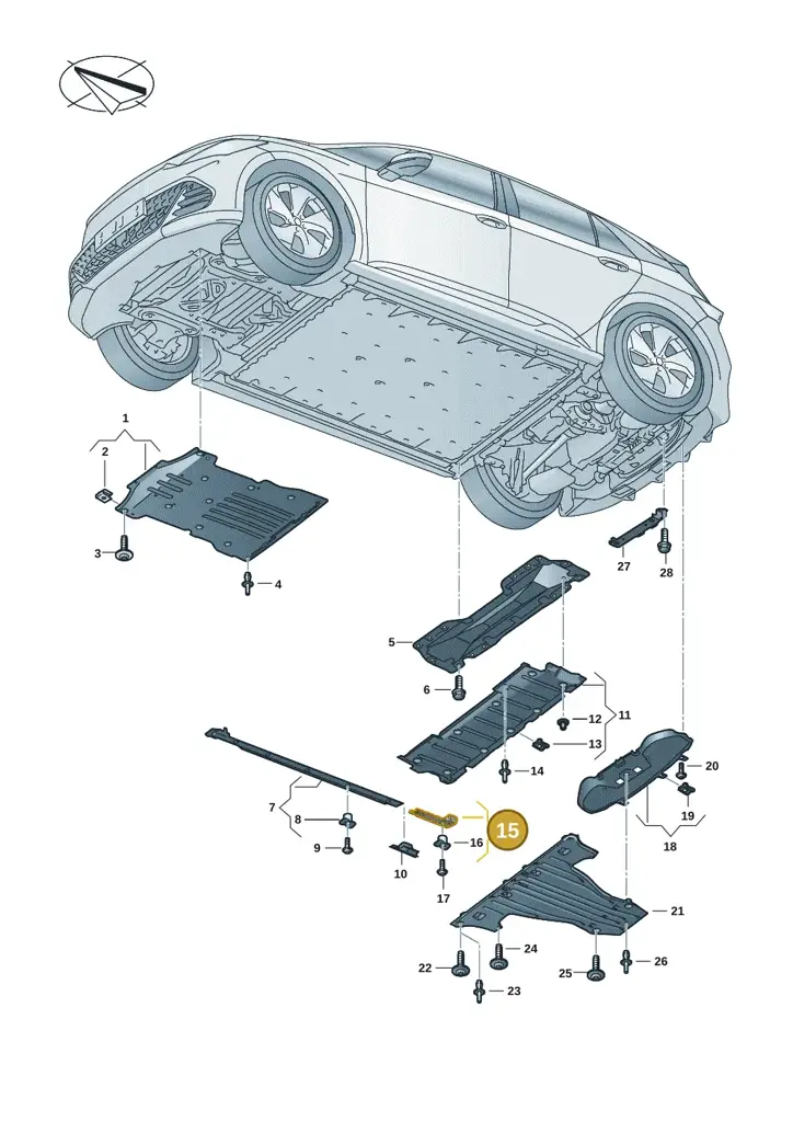 1EA825118 — SEAT EBoost CUPRA (2021-) diagram 10s825000, position 15
