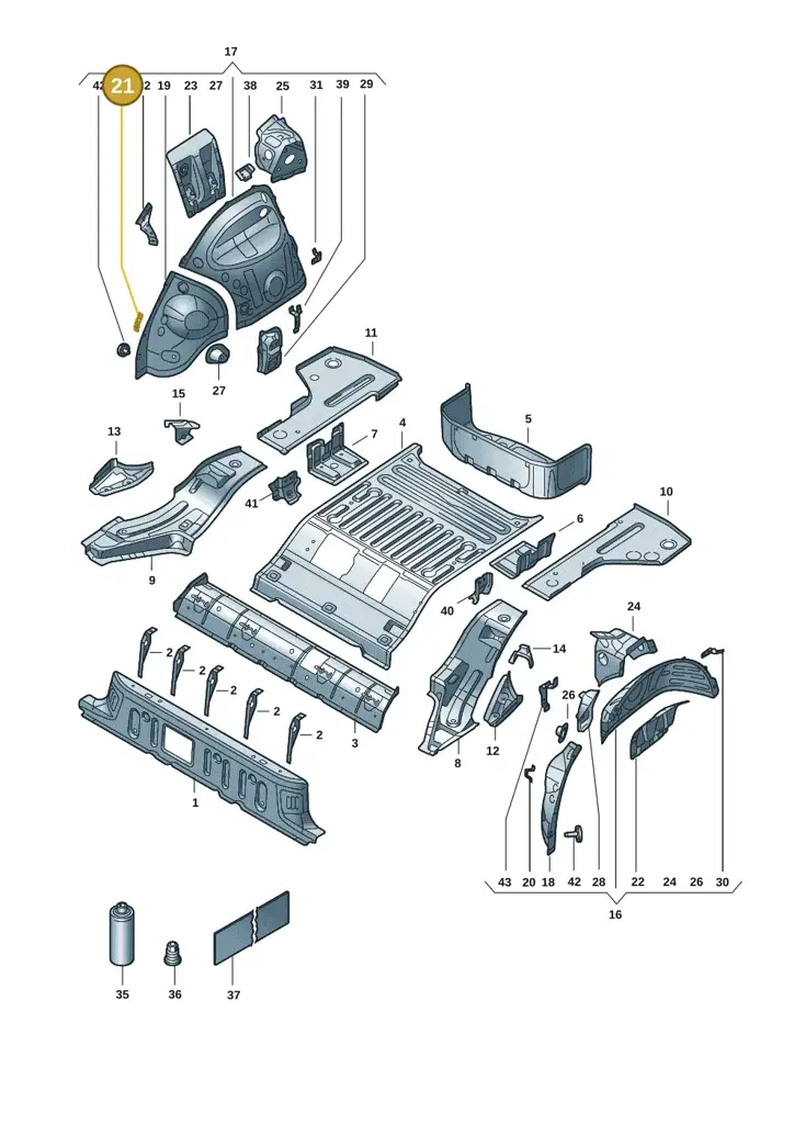 1EA868742B — SEAT Tavascan Cupra (2023-) diagram 11a803015, position 21
