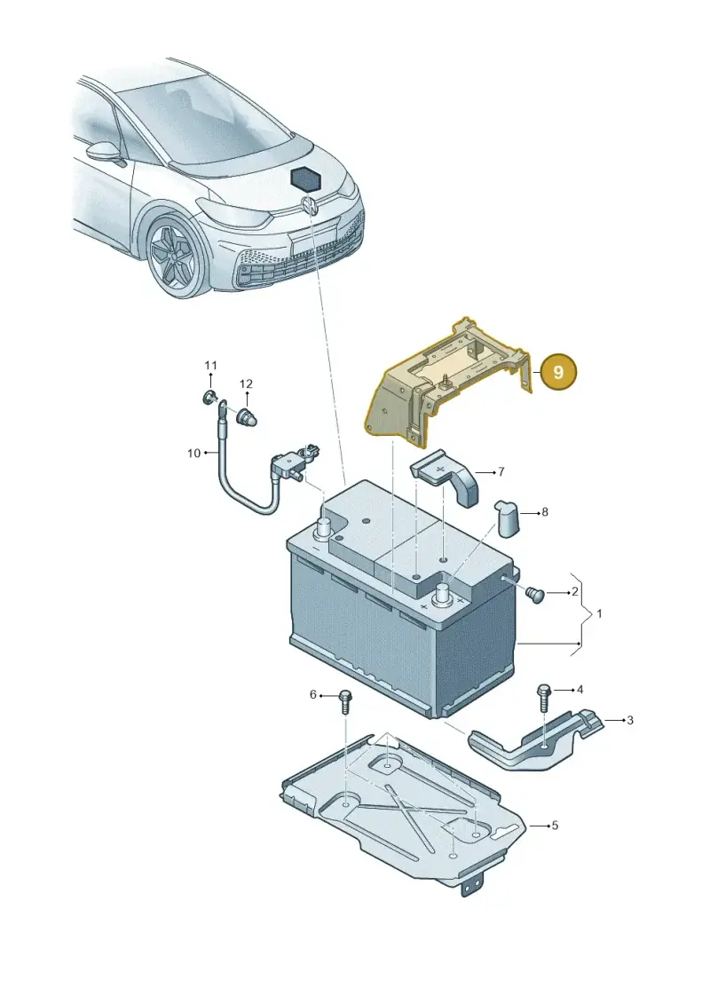 1EA915345A — SEAT EBoost CUPRA (2021-) diagram 10a915000, position 9