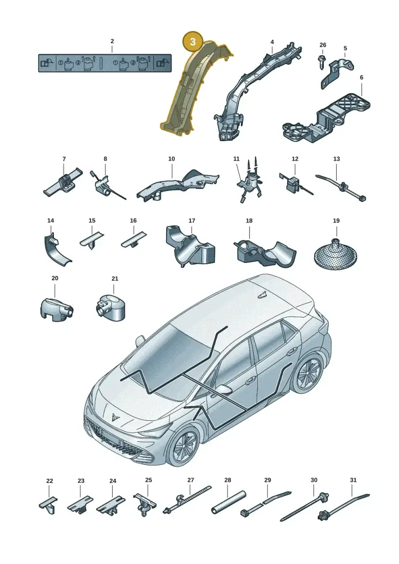 1EA971445 — SEAT EBoost CUPRA (2021-) diagram 10s972001, position 3