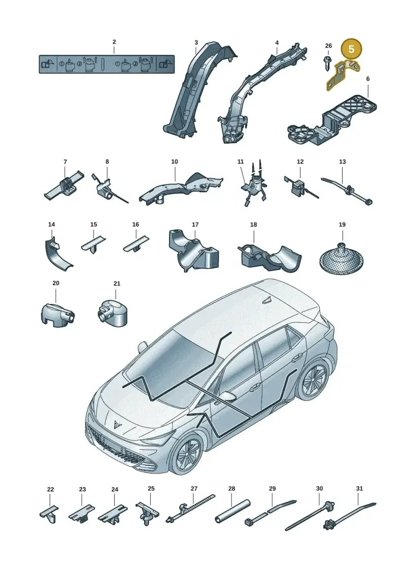 1EA971458J — SEAT EBoost CUPRA (2021-) diagram 10s972001, position 5