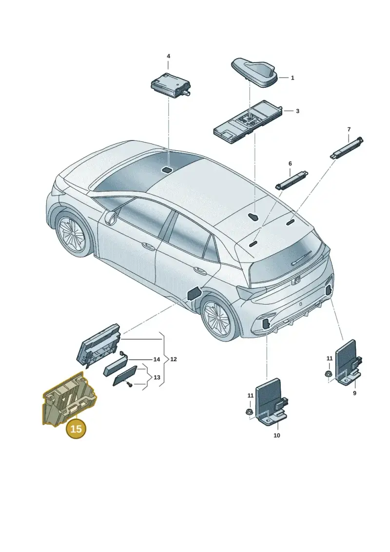 1EA971845 — SEAT EBoost CUPRA (2021-) diagram 10s035010, position 15