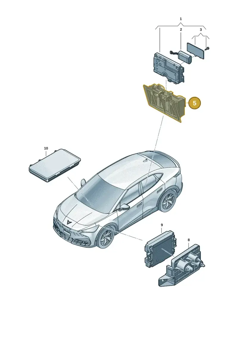1EA971845 — SEAT Tavascan Cupra (2023-) diagram 20h035060, position 5